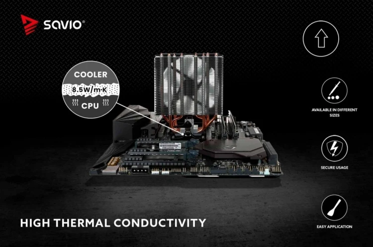 Savio Pasta termoprzewodząca Glacier 8.5 W/mK 2g TG-02