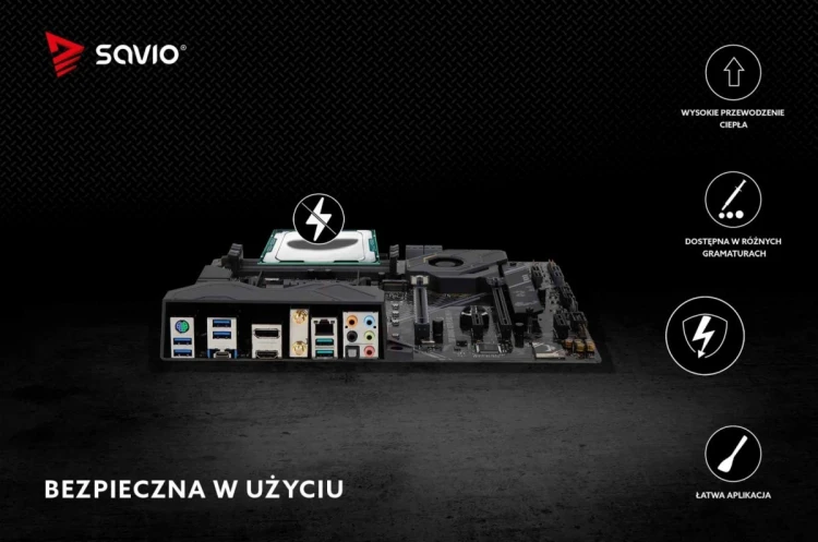Savio Pasta termoprzewodząca Glacier 8.5 W/mK 2g TG-02