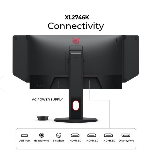 ZOWIE Monitor gamingowy BENQ XL2746K LED 1ms/240Hz/FullHD