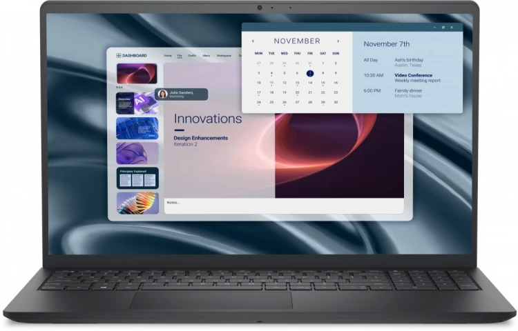 Dell Laptop Dell Pro 15 Essential PV15255 W11P R5-7520U|16GB|512GB SSD|AMD Radeon 610M|WLAN + BT|15.6 FHD|Backlit Kb|3 Cell|65W|3YPS