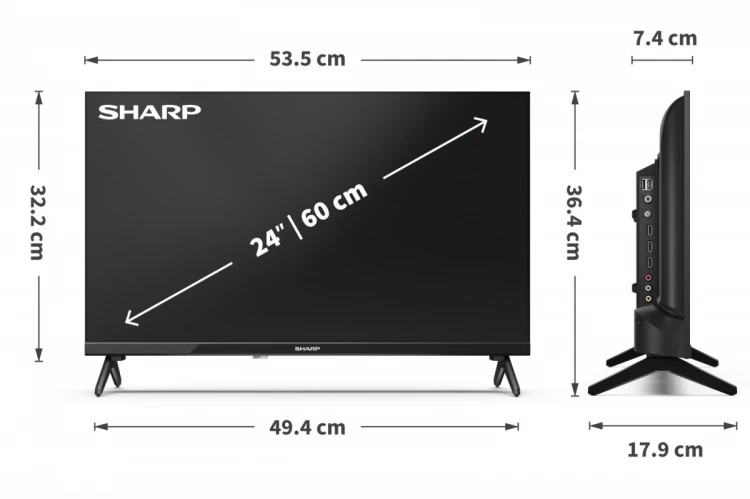 Sharp Telewizor LED 24 cale 24HA1405E