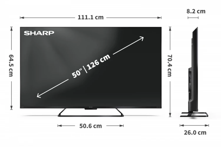 Sharp Telewizor QLED 50 cali 50HR8465E