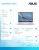 Asus Laptop ExpertBook Ultra B9406CAA-TH0246X -  Core ultra 7 356H/32GB/1TB/14" WQXGA+/Tandem OLED/600 nits/Touch screen/Win 11 PRO/3YRS