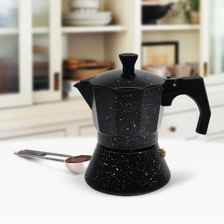 Feel-Maestro Kawiarka espresso/mocha Granite 150 ml, 3 filiżanki  MR-1667-3