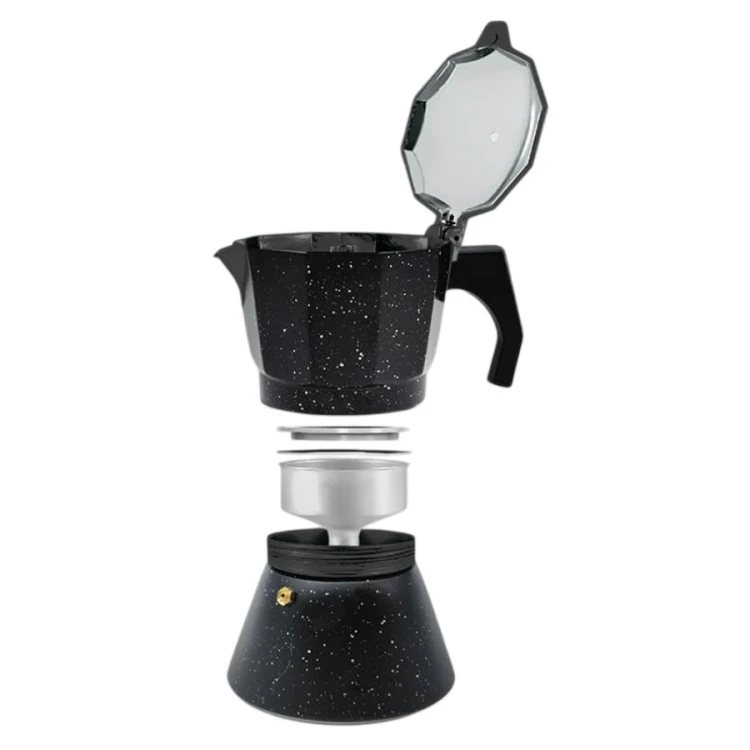 Feel-Maestro Kawiarka espresso/mocha Granite 450 ml, 9 filiżanek MR-1667-9