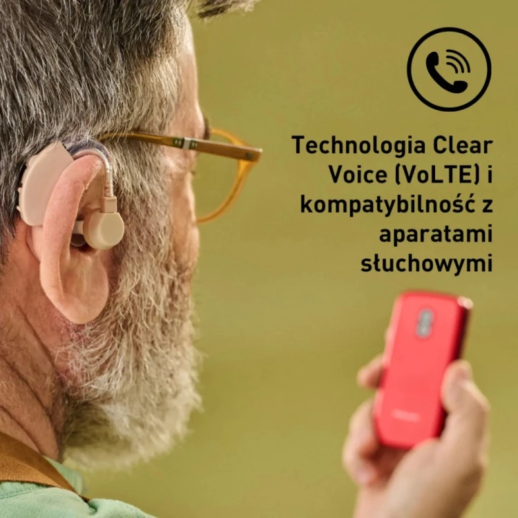 Panasonic Telefon komórkowy KX-TU410 EXR 4G czerwony