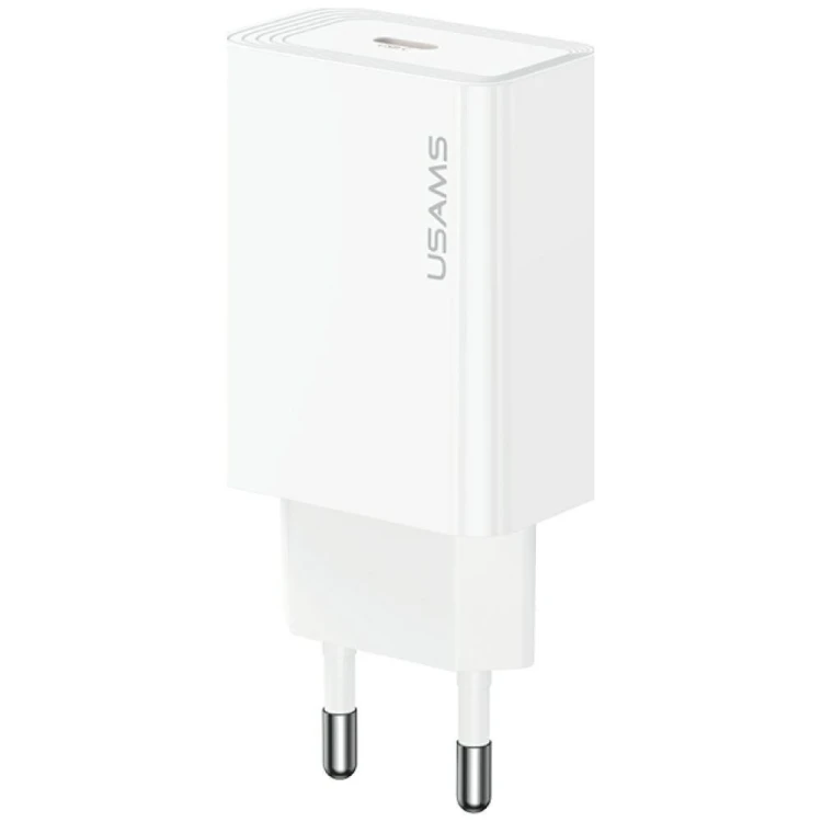 USAMS Ładowarka sieciowa T69 30W USB-C biały