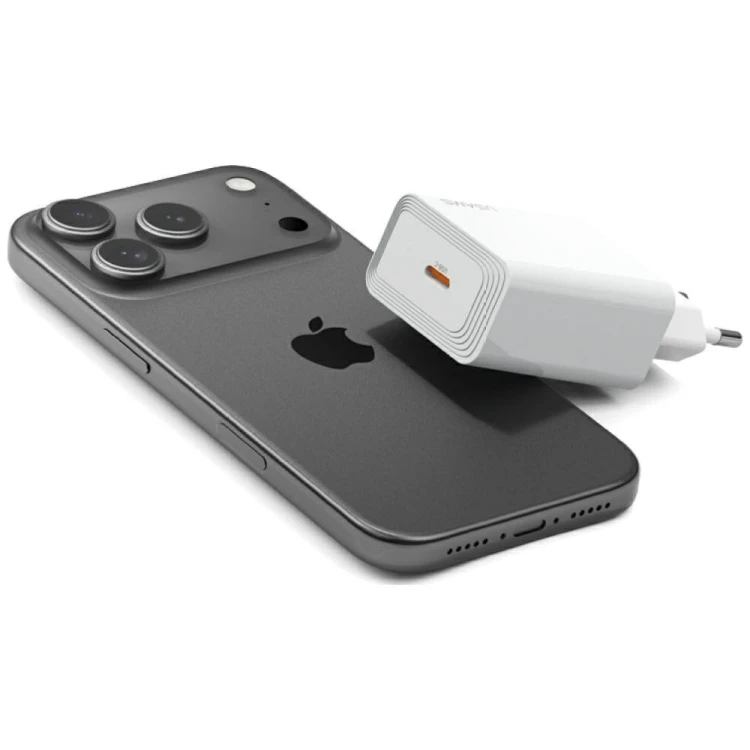 USAMS Ładowarka sieciowa T69 30W USB-C biały