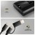 AXAGON EEM2-SD2B Obudowa zewnętrzna aluminiowa bezśrubowa USB-A/C 3.2 Gen2 M.2 NVMe/SATA wyświetlacz LED, czarny