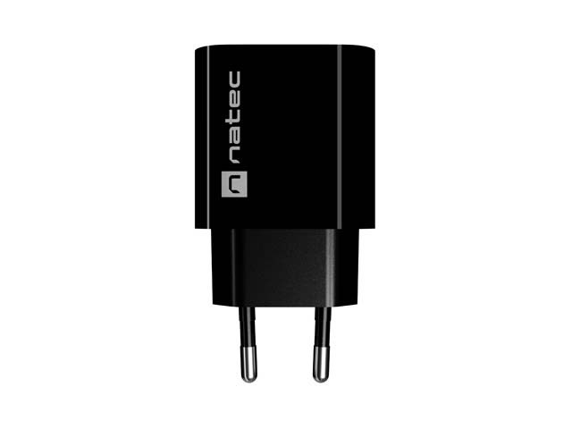 Natec Ładowarka sieciowa Ribera 1xUSB-A 18W czarna