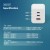 Digitus Ładowarka sieciowa GaN II 100W | 2x USB-C, 1x USB-A | PD 3.0, QC 3.0 | Biała
