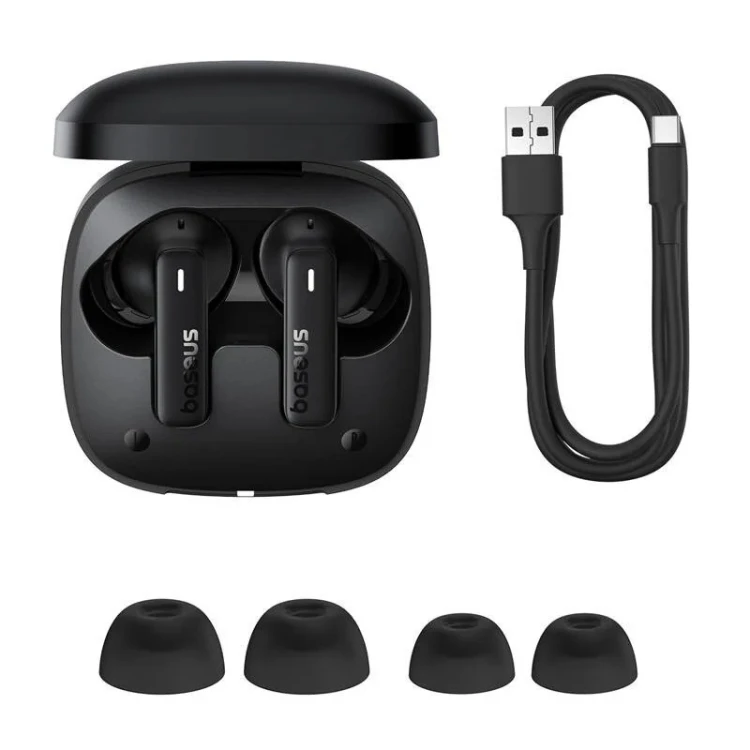 Baseus Słuchawki douszne Bluetooth 5.3 BOWIE E19 czarne