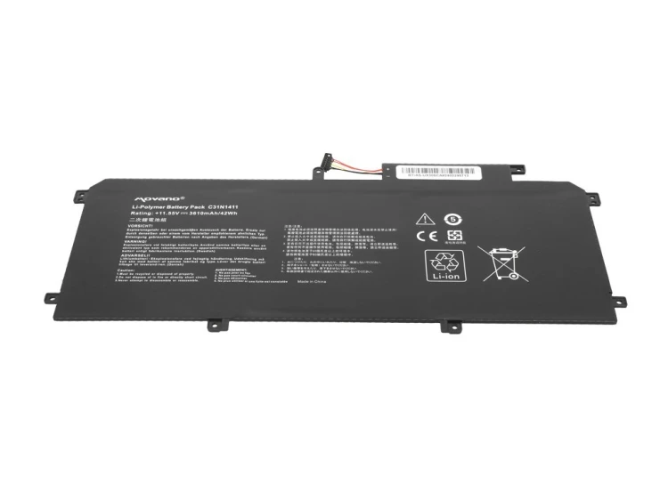 Movano Bateria C31N1411 Asus Zenbook UX305 U305F U305FA UX305CA UX305FA - 3610 mAh (42 Wh)