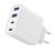Gembird Ładowarka uniwersalna GaN 40W LCD 3xUSB-C 1xUSB-A biała