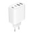 Gembird Ładowarka uniwersalna GaN 40W LCD 3xUSB-C 1xUSB-A biała