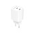 Gembird Ładowarka uniwersalna 2xUSB-C PD 45W biała