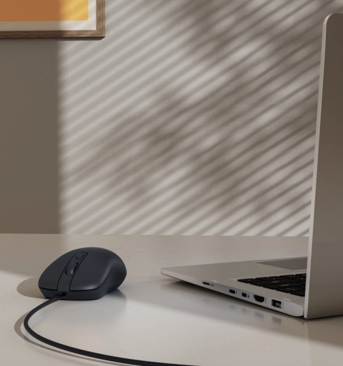 Hama Mysz przewodowa usb-C CM-200 czarna