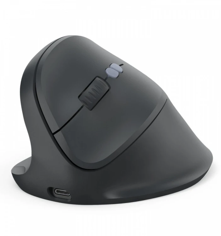 Hama Mysz ergonomiczna EWM-600 czarna dla leworęcznych