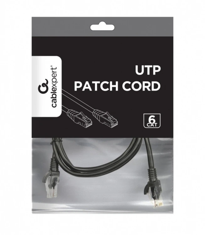 Gembird Patchcord kat.6 UTP 1.5m kolor czarny