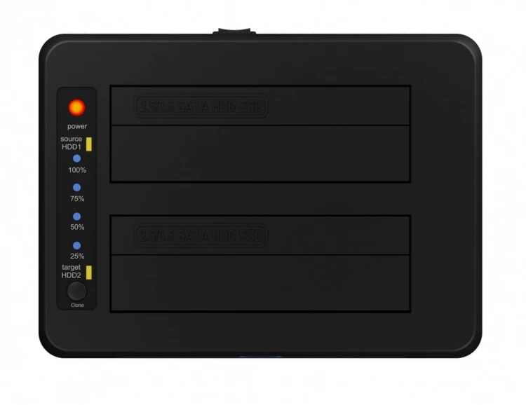 IcyBox Stacja dokująca/klonująca IB-1232CL-U3 2x2,5" lub 3,5"  SATA HDD, UASP &amp; SATA III ( 6GBits/s )