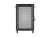 Lanberg Szafa instalacyjna rack stojąca 19 cali 18U 600x600 drzwi perforowane LCD (Flat pack) czarna