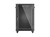 Lanberg Szafa instalacyjna rack stojąca 19 cali 18U 600x600 drzwi przeszklone (Flat pack) czarna