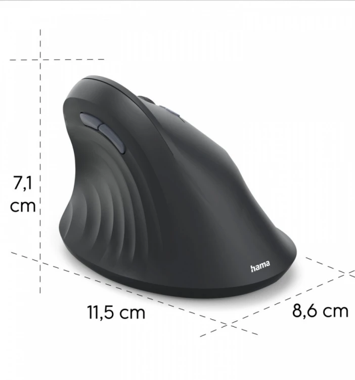 Hama Mysz ergonomiczna bezprzewodowa EWM-500