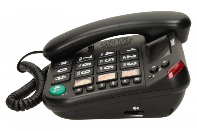 Maxcom Telefon przewodowy KXT480 BB, czarny