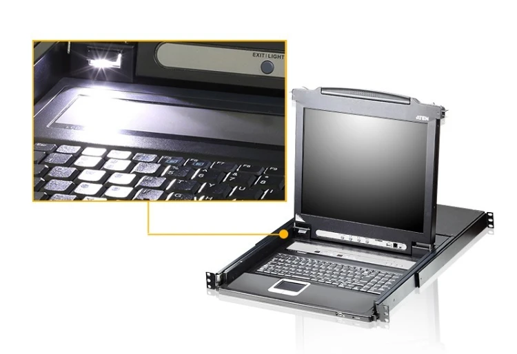 ATEN Konsola KVM LCD 17 8 PORT CL5708M