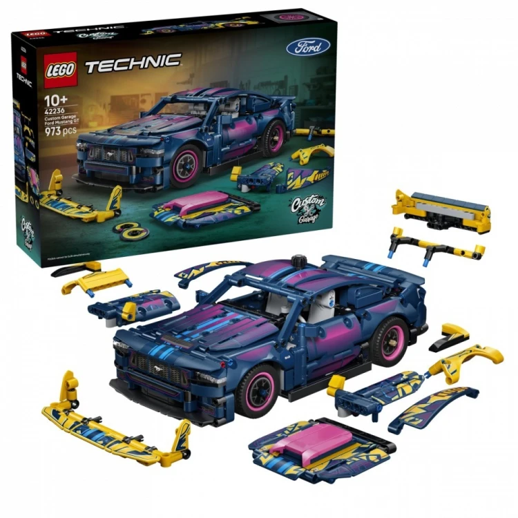 LEGO Klocki Technic 42236 Warsztat tuningowy: samochód Ford Mustang GT