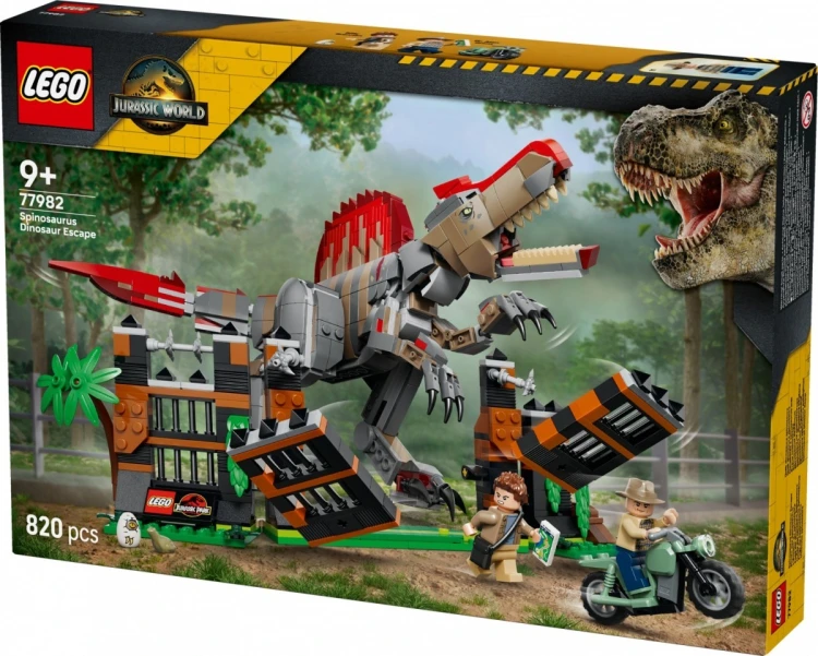 LEGO Klocki Jurassic World 77982 Ucieczka spinozaura