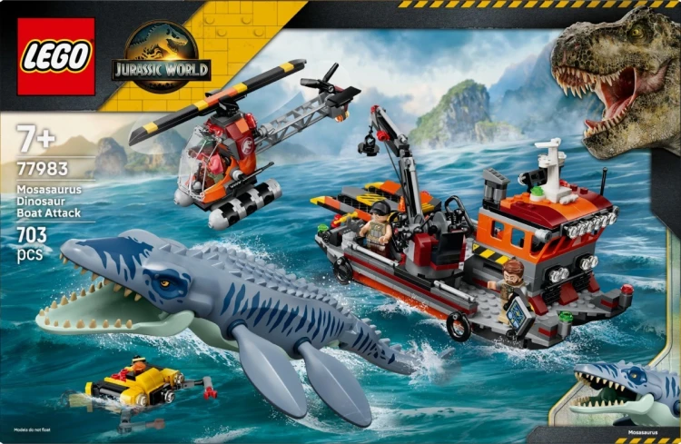 LEGO Klocki Jurassic World 77983 Atak mozazaura na łódź