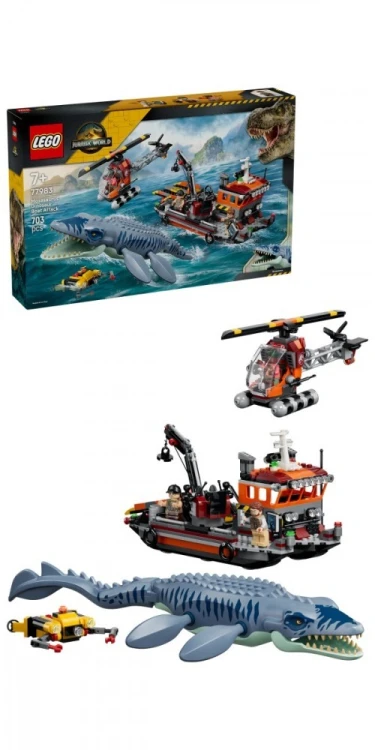 LEGO Klocki Jurassic World 77983 Atak mozazaura na łódź