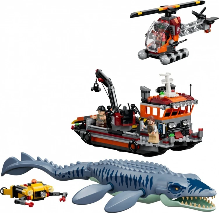 LEGO Klocki Jurassic World 77983 Atak mozazaura na łódź