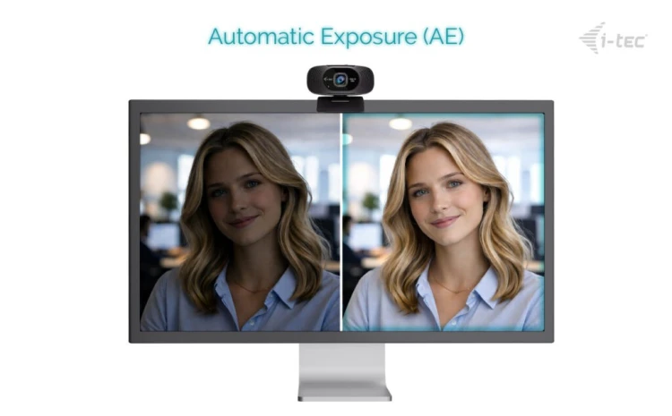 i-tec Kamera internetowa SOLOMON 200 1080p Business Webcam AF Dual MIC Echo Cancellation
