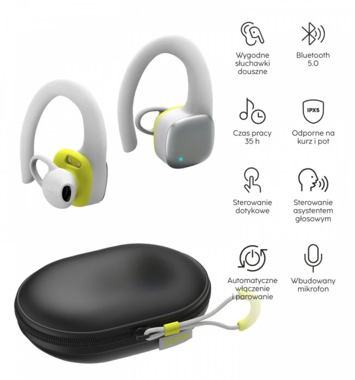 Hama Słuchawki douszne true wireless białe
