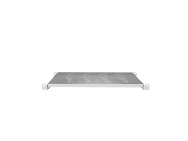 Lanberg Półka do szaf 19"  1000 mm szara 1U/483X700MM UDŹWIG DO 25kg,   montaż 4 punktowy