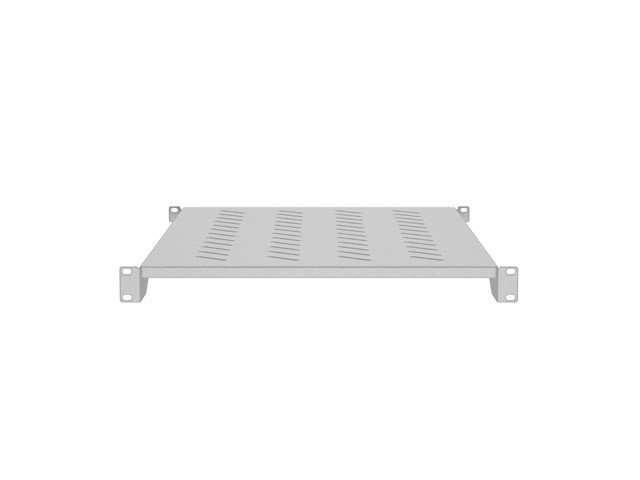 Lanberg Półka do szaf 19"  1000 mm szara 1U/483X700MM UDŹWIG DO 25kg,   montaż 4 punktowy