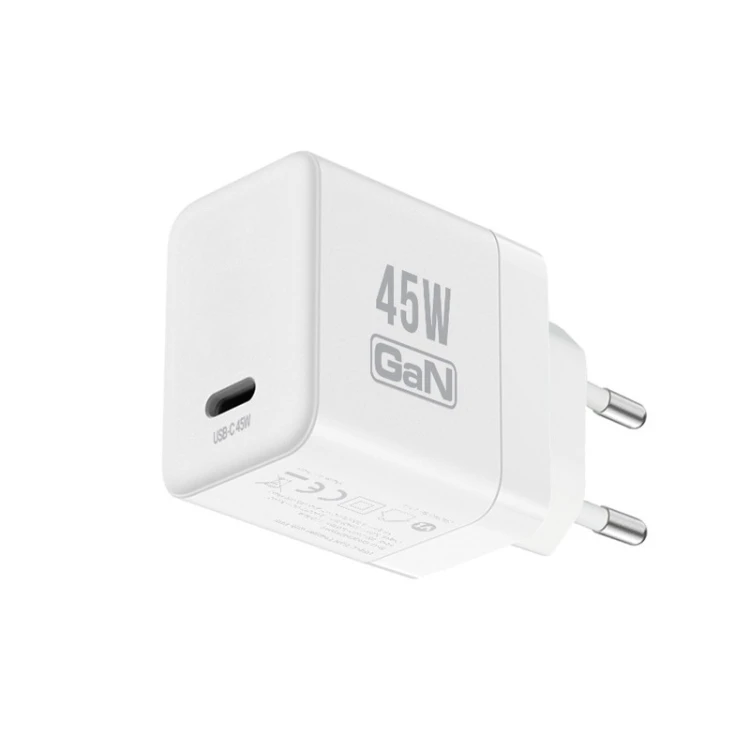 CRONG Ładowarka sieciowa Ultra Compact GaN USB-C 45W PD 3.0 z PPS biała