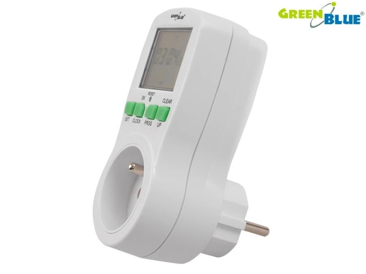 GreenBlue Timer cyfrowy GB107 GreenBlue 16 programów