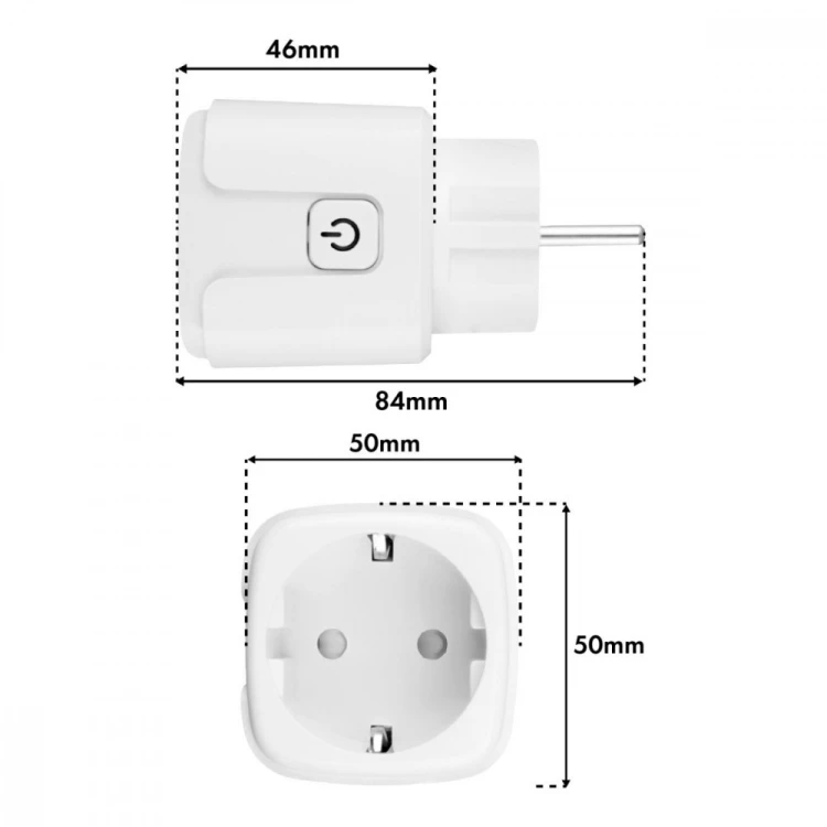 GreenBlue Zdalnie sterowane gniazdko Wi-fi Tuya GB735 W