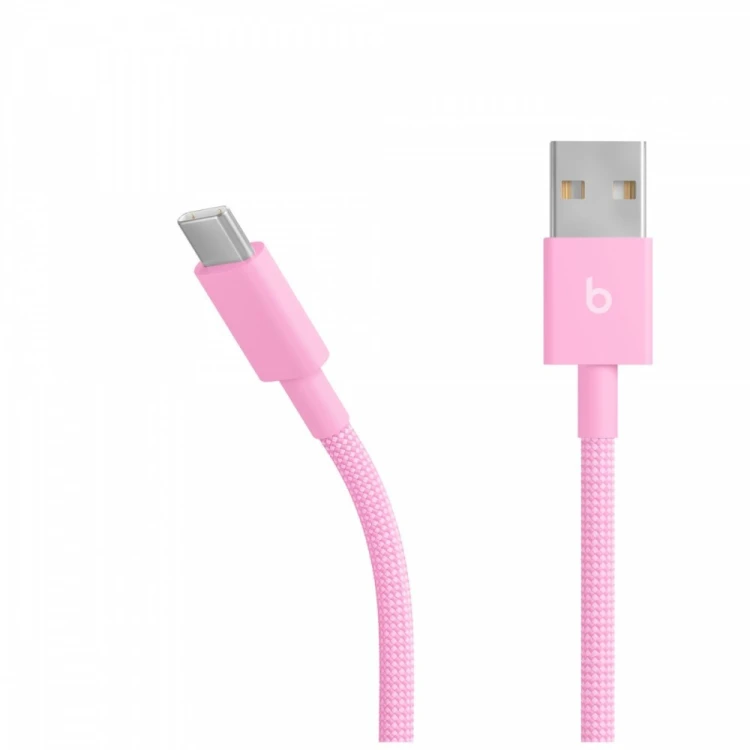 Apple Przewód pleciony Beats USB-A na USB-C (1,5 m) - turboróżowy