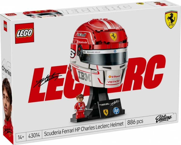 LEGO Klocki Editions 43014 Kask Charles Leclerc Scuderia Ferrari HP