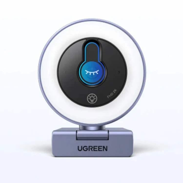 Ugreen Kamera internetowa 2K 30FPS podświetlenie LED wbudowany mikrofon