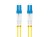 Lanberg Patchcord światłowodowy Sm Lc/Upc-Lc/Upc Duplex 3.0Mm 1M żółty