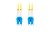 Lanberg Patchcord światłowodowy Sm Lc/Upc-Lc/Upc Duplex 3.0Mm 2M żółty