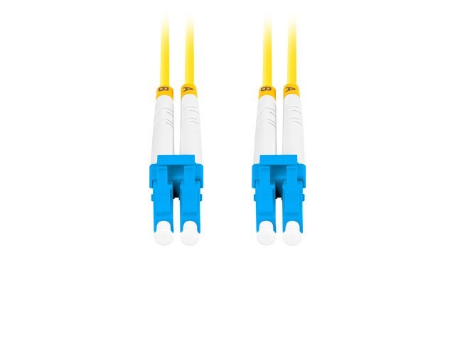 Lanberg Patchcord światłowodowy Sm Lc/Upc-Lc/Upc Duplex 3.0Mm 2M żółty
