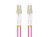 Lanberg Patchcord światłowodowy Mm Lc/Upc-Lc/Upc Duplex 3.0mm 10m fioletowy