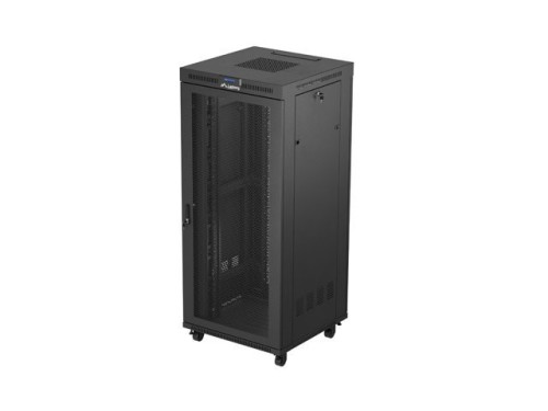 Lanberg Szafa instalacyjna rack stojąca 19 cali 37U 800x800 drzwi perforowane LCD czarna (Flat pack)