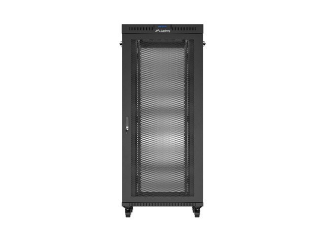 Lanberg Szafa instalacyjna rack stojąca 19 cali 37U 800x800 drzwi perforowane LCD czarna (Flat pack)